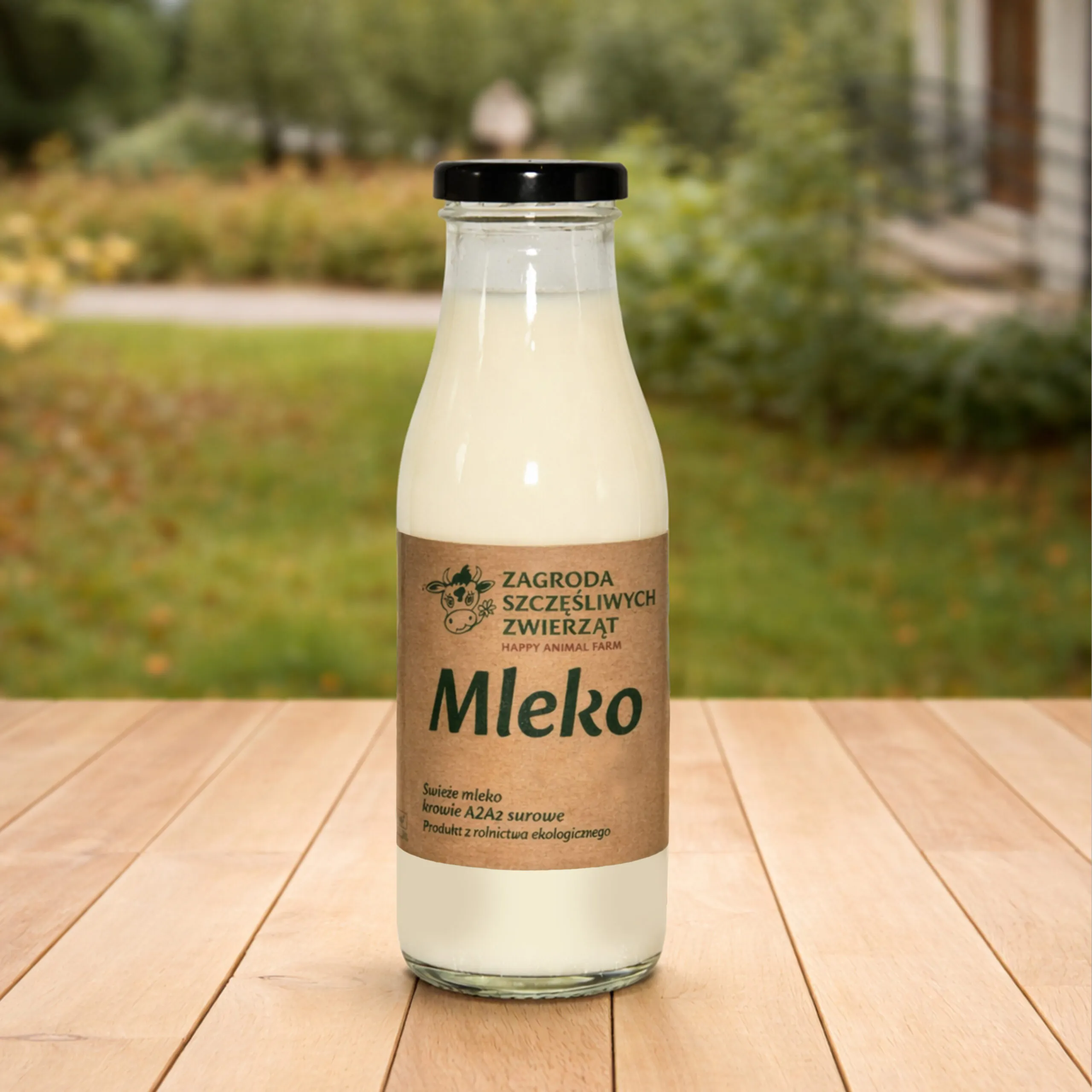 Mleko świeże prosto z Zagrody, niepasteryzowane 0,5 l