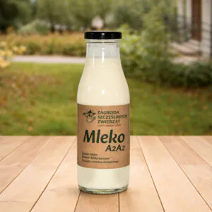 Mleko A2A2 prosto z Zagrody, niepasteryzowane 0,5 l